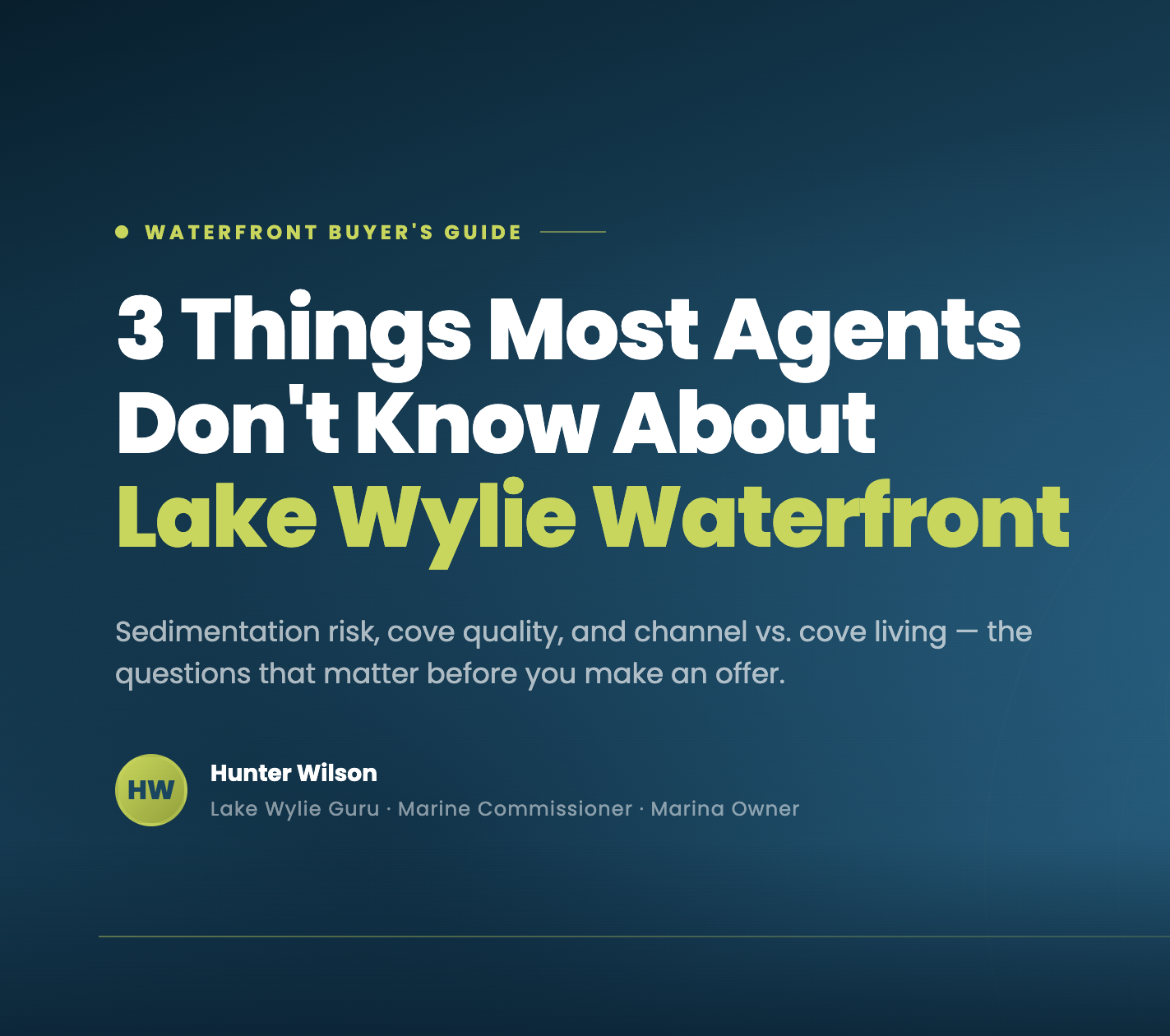 Lake Wylie waterfront homes for sale